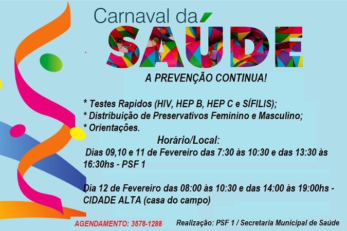 Carnaval: campanha alerta para infecções sexualmente transmissíveis